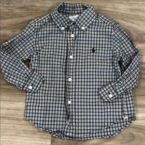 Ralph Lauren plaid cotton oxford shirt size 18m